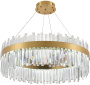 картинка Подвесная люстра хрустальная светодиодная с управлением смартфоном и пультом регулировкой цветовой температурой и яркости ночным режимом и таймером LED LAMPS 81272 от магазина BTSvet