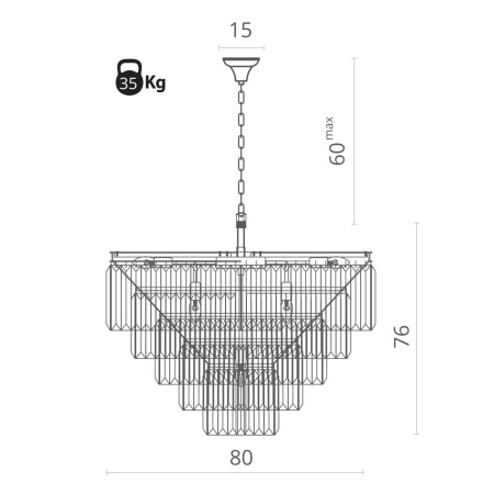 картинка Подвесная люстра Nova 3001/02 LM-13 от магазина BTSvet