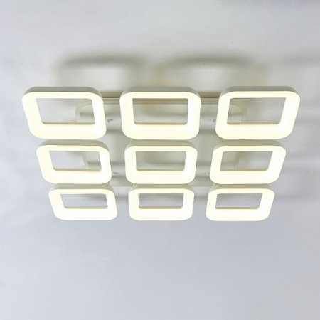 картинка Потолочная люстра светодиодная с управлением смарфоном и пультом регулировка яркости и цветовой температуры Паркер Смарт CL225A290E RGB от магазина BTSvet