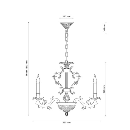 картинка Большая люстра FIRENZE 1780.15.3 antique gold от магазина BTSvet