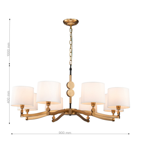 картинка Подвесная люстра Roshe 2624-8P от магазина BTSvet