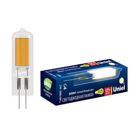 Лампочка светодиодная LED-JC-220/6W/3000K/G4/CL GLZ08TR картон