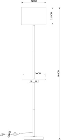 картинка Торшер Combo A4056PN-1WH от магазина BTSvet
