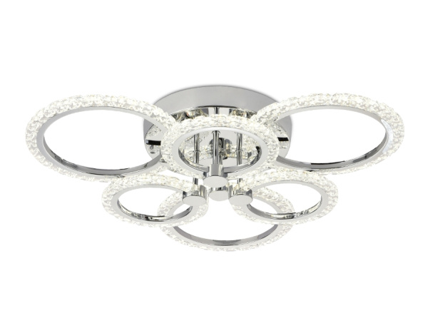 Потолочная люстра светодиодная с пультом регулировкой цветовой температуры и яркости с ночным режимом ACRYLICA FA414