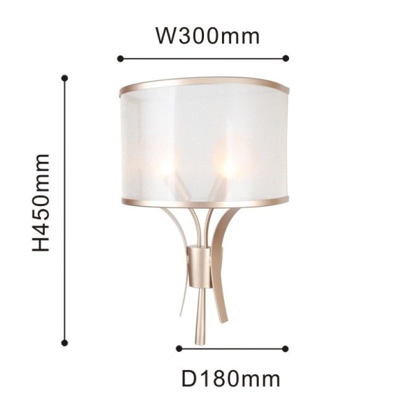 картинка Бра Himiko 2551-2W от магазина BTSvet