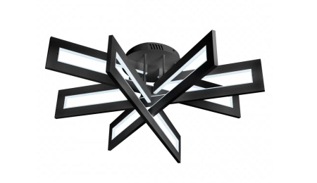 Потолочная люстра светодиодная диммируемая с пультом Stalker 9082-R800-X 128W BK