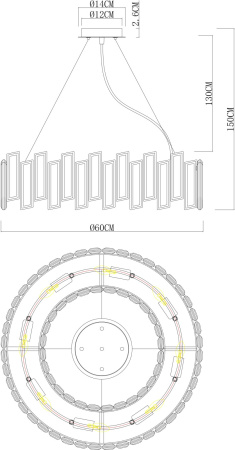 картинка Подвесная люстра Romilda 3512/02 LM-8 от магазина BTSvet