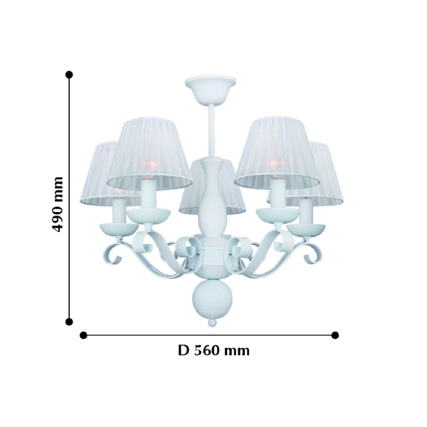 картинка Потолочная люстра Tavern 2161-5P от магазина BTSvet