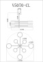 картинка Потолочная люстра светодиодная Run V5070-CL от магазина BTSvet