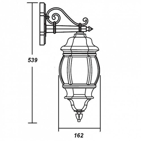 картинка Настенный фонарь уличный 83402S Bl от магазина BTSvet