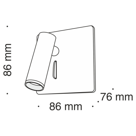 картинка Бра для чтения светодиодное с выключателем Mirax C040WL-L3W3K от магазина BTSvet