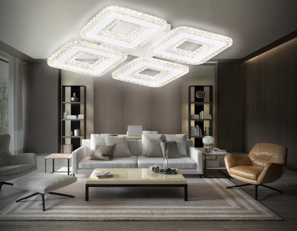 картинка Потолочная люстра светодиодная с пультом ACRYLICA FA4004 от магазина BTSvet