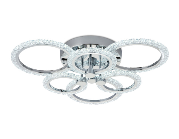 картинка Потолочная люстра светодиодная с пультом регулировкой цветовой температуры и яркости с ночным режимом ACRYLICA FA414 от магазина BTSvet