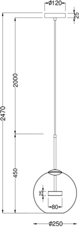 картинка Подвесной светильник Cometa MOD055PL-L12G3K от магазина BTSvet