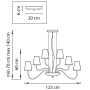 картинка Большая люстра DIAFANO 758214 от магазина BTSvet