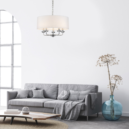 картинка Подвесная люстра Bovilla 10175/5PL E14*40W Chrome от магазина BTSvet