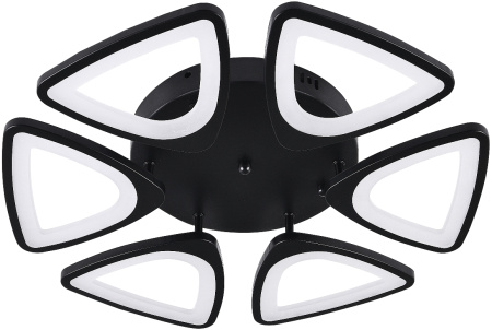 картинка Потолочная люстра светодиодная с управлением смартфоном и пультом регулировкой цветовой температурой и яркости ночным режимом и таймером INNOVATION STYLE 83045 BLACK от магазина BTSvet