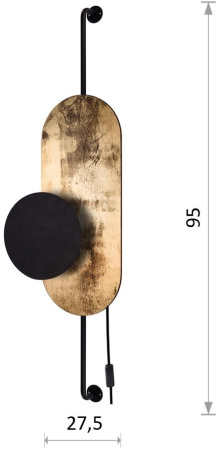 картинка Настенный светильник Wheel Lux I 8430 от магазина BTSvet