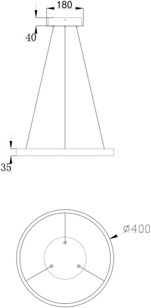 картинка Подвесной светильник светодиодный Rim MOD058PL-L22W4K от магазина BTSvet