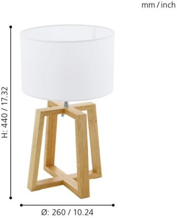 картинка Интерьерная настольная лампа Chietino 1 97516 от магазина BTSvet