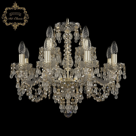 Хрустальная подвесная люстра 11.24.8+4.200.Gd.V0300.R801