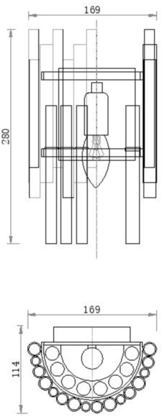 картинка Настенный светильник Coliseo MOD135WL-01BS от магазина BTSvet