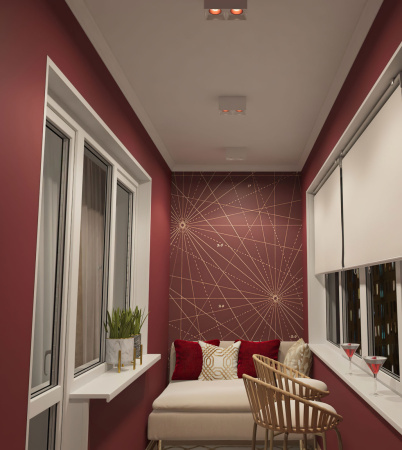 картинка Накладной светильник светодиодный DK3085-WH+RD от магазина BTSvet