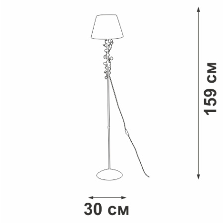 картинка Торшер V1796-0/1P от магазина BTSvet