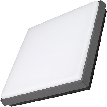 Уличный потолочный светильник светодиодный защищенный LGD-AREA-S300x300-30W Day4000 (GR, 110 deg, 230V) (Arlight, IP54 Металл, 3 года) 032428