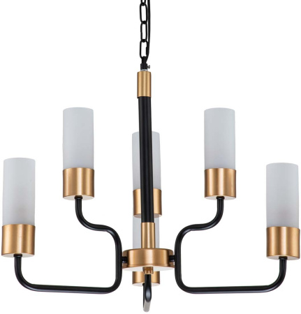 картинка Подвесная люстра Level 2108/6P E14*40W Black/Gold от магазина BTSvet