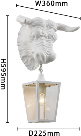 картинка Настенный фонарь уличный Bison 4000-1W от магазина BTSvet