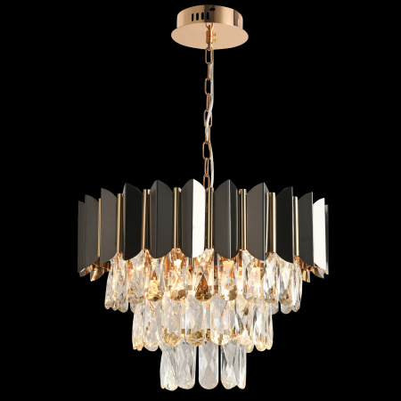 картинка Подвесная люстра хрустальная DARIAN II 81448/5C GOLD BLACK от магазина BTSvet