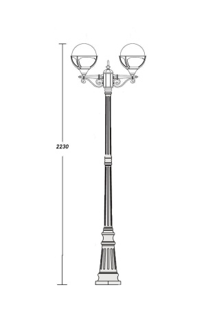 картинка Наземный фонарь 88109 A Bl от магазина BTSvet