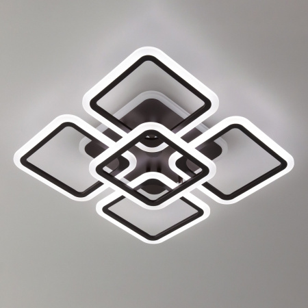 картинка Потолочная люстра светодиодная с управлением голосом и смартфоном с пультом регулировкой цветовой температуры и яркости Марсель CL232A155E RGB от магазина BTSvet