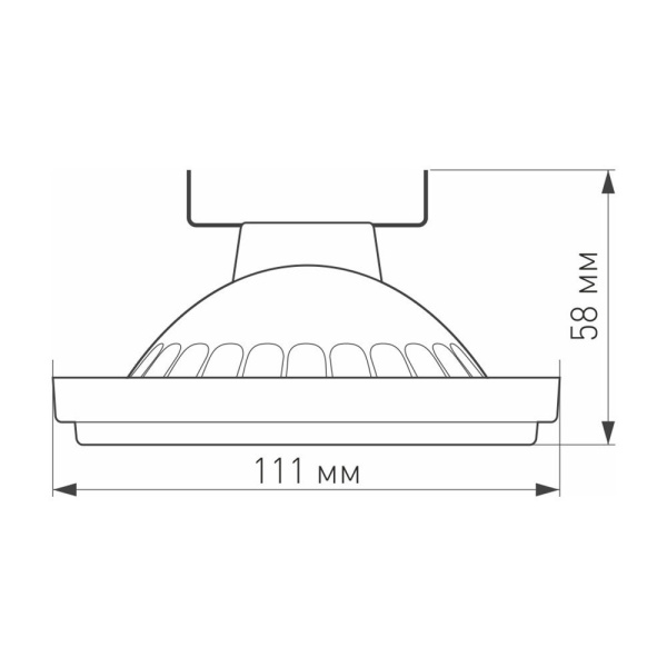 картинка Лампа AR111-UNIT-G53-12W- Day4000 (WH, 120 deg, 12V) (Arlight, Металл) 025637 от магазина BTSvet