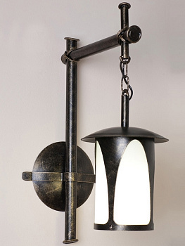 Кованый настенный фонарь уличный Borneo 160-12/bg-02