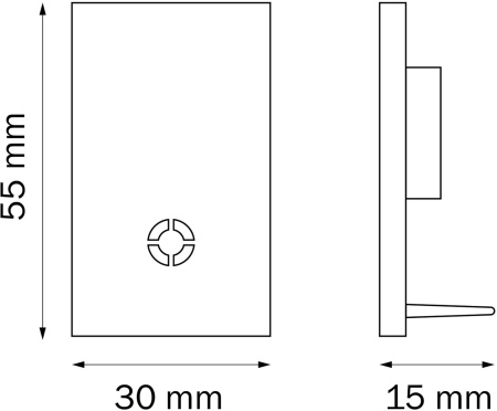 картинка Заглушка концевая трековая однофазная Barra 505167 от магазина BTSvet