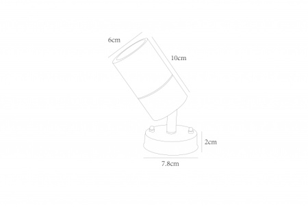 картинка Настенный светильник уличный Mistero A3304AL-1WH IP54 от магазина BTSvet