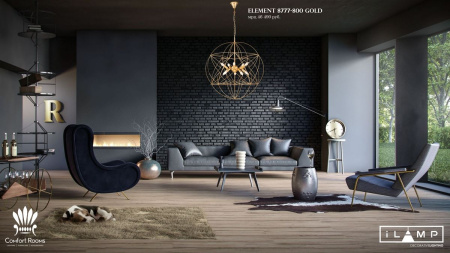 картинка Подвесная люстра Element 8777-800 GOLD от магазина BTSvet