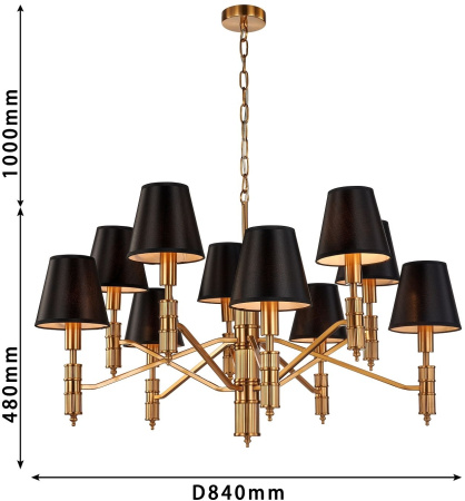 картинка Подвесная люстра Flagship 2933-10P от магазина BTSvet