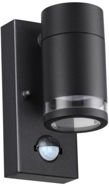 Уличный настенный светильник с датчиком движения и датчиком освещенности Motto 6605/1W