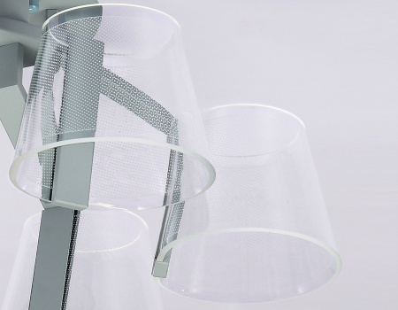 картинка Потолочная люстра светодиодная с пультом регулировкой цветовой температуры и яркости ночным режимом возможность управления смартфоном ACRYLICA AK4022 от магазина BTSvet