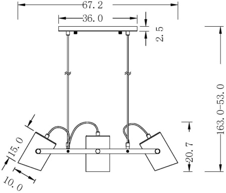картинка Подвесной светильник Elori FR4005PL-03BBS от магазина BTSvet