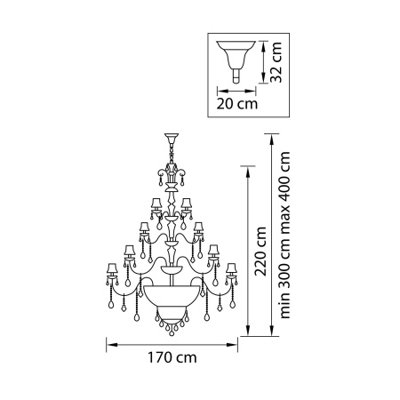 картинка Большая люстра NATIVO 715577 от магазина BTSvet