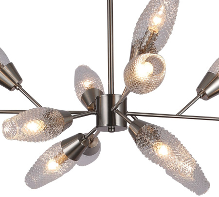 картинка Потолочная люстра на штанге Desire 10165/12PL E14*60W Nickel от магазина BTSvet