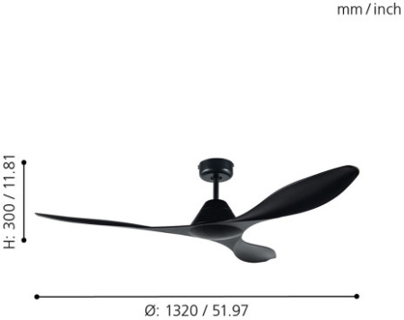 картинка Потолочная люстра светодиодная с вентилятором и пультом Antibes 35016 от магазина BTSvet