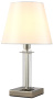 картинка Интерьерная настольная лампа NICOLAS LG1 NICKEL/WHITE от магазина BTSvet