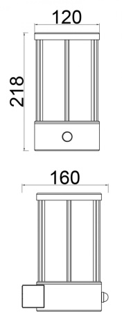 картинка Настенный светильник уличный Adebar 731137 от магазина BTSvet