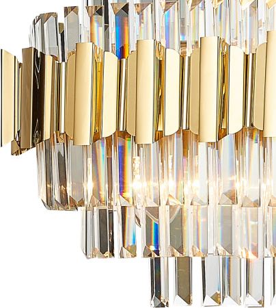 картинка Подвесная люстра хрустальная RUBY 81442/12C GOLD от магазина BTSvet