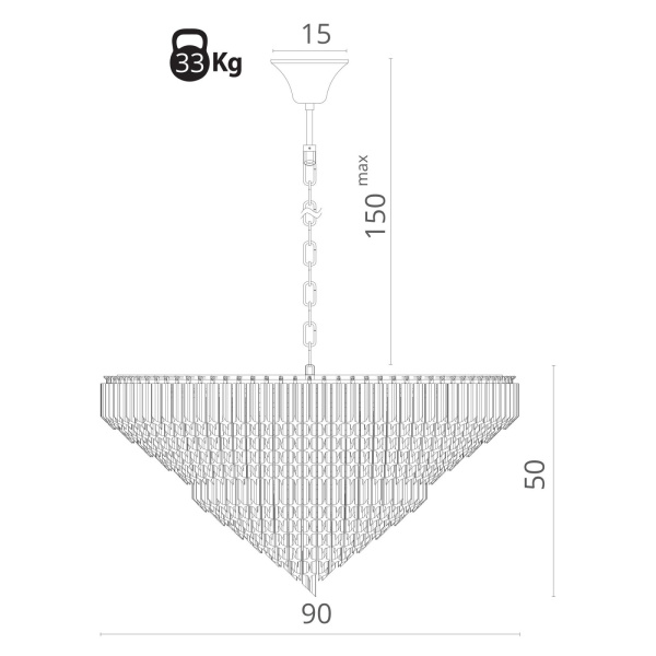 картинка Подвесная люстра Frizzante 1683/01 LM-16 от магазина BTSvet